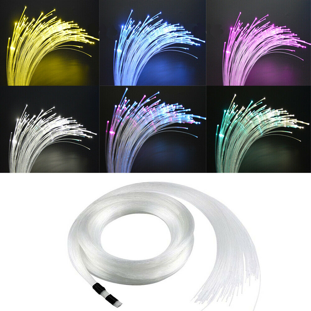 100x Car Home Star Ceiling Fiber Optic Cable End Glow Cable 3 Meters Universal