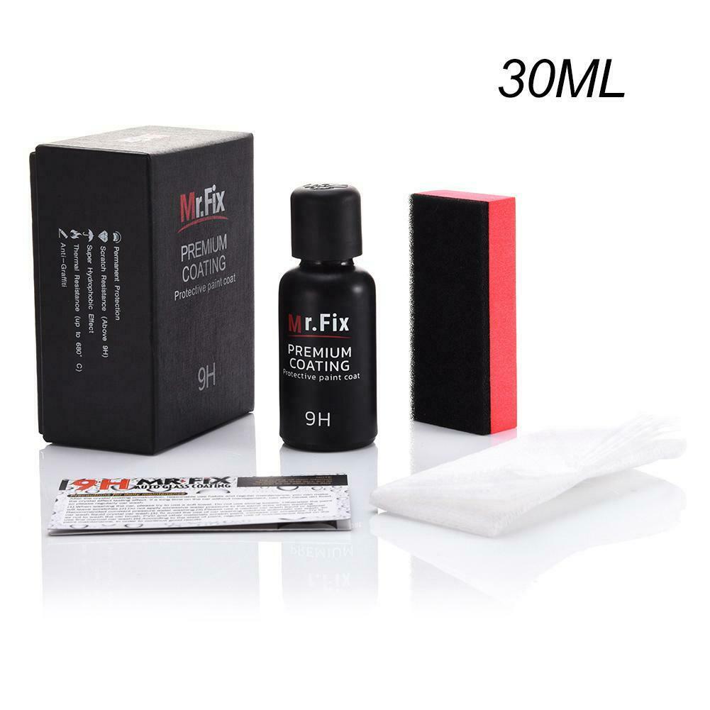 30mL 9H Hydrophobic Anti-scratch Car Care Glass Coating Liquid Ceramic Coat @