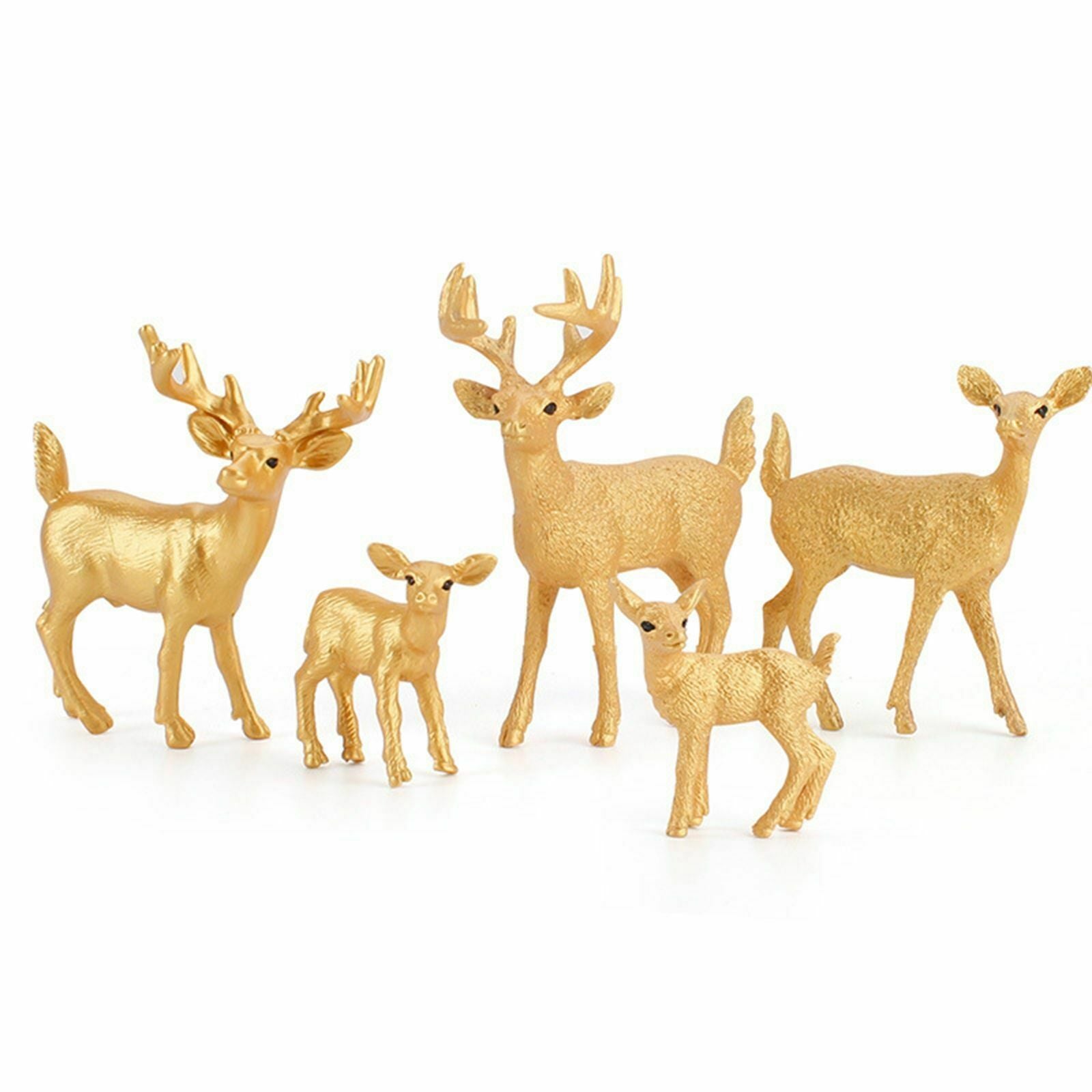 Artificial Christmas Small White Tailed Deer Decorations Ornament Deer Standing