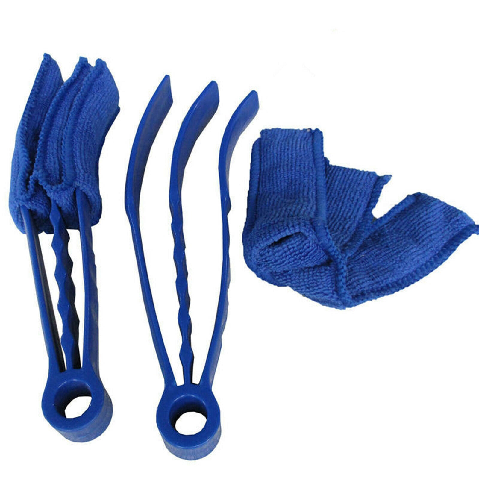 Window Blinds Brush Dust Cleaner Washable Micro Fibre Sleeve Blue