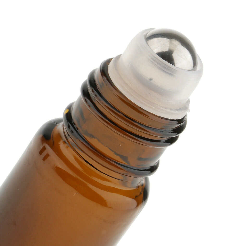 3 Pack 10ml Travel Glass Roller Bottles Tubes Containers for Oils Deodorants