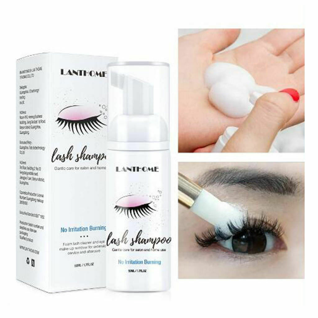 10pcs Eyelash Extension Shampoo 50ml Eyelid Foam Cleaner for The Salon