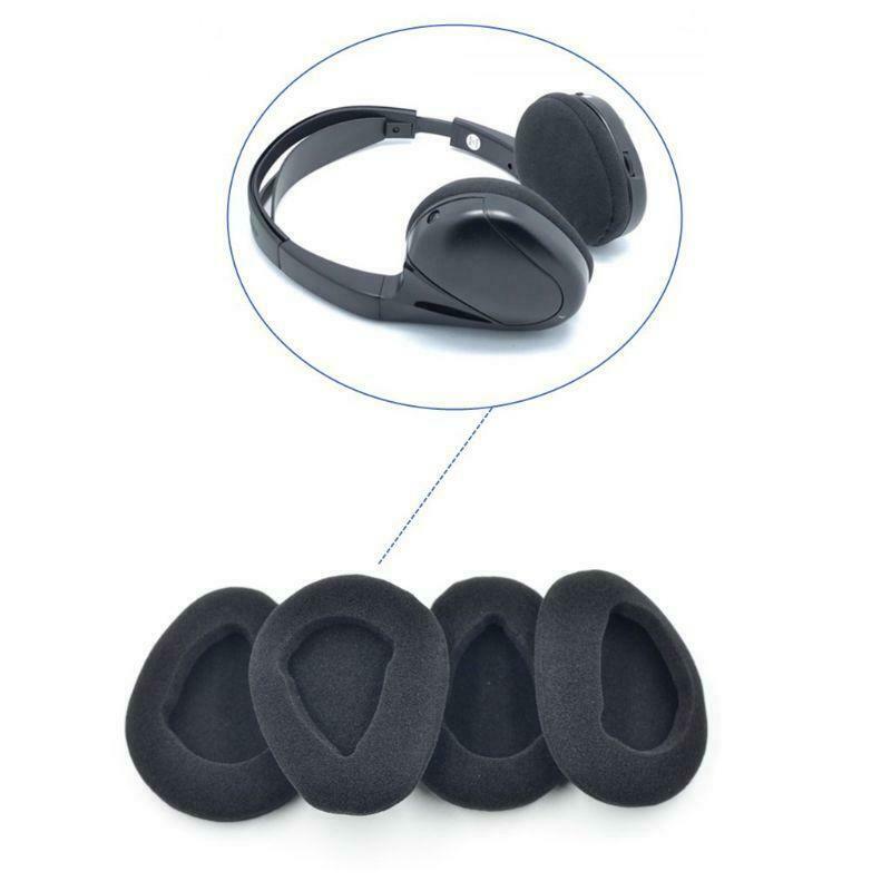 2PCS 80mm Foam Earpads Ear Cushion for Automobile Infrared Wireless Headphones