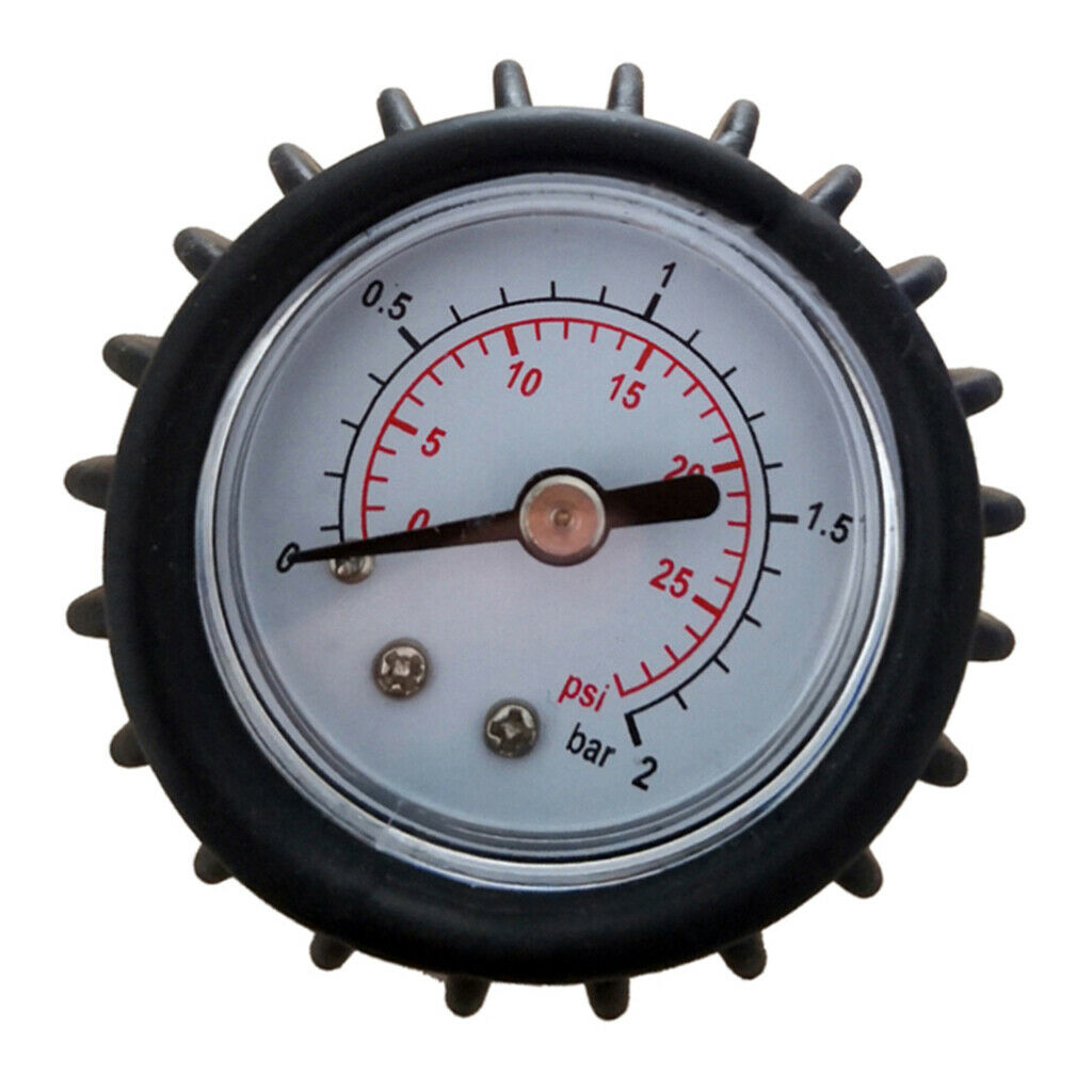 30psi Barometer Pressure Gauge Thermometer For Inflatable Boat Kayak Rubber Raft