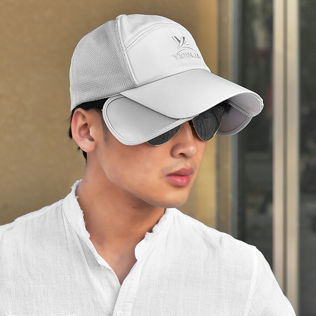 Outdoor Sports Hats Cycling Running Fishing Caps Anti-Sun Gray
