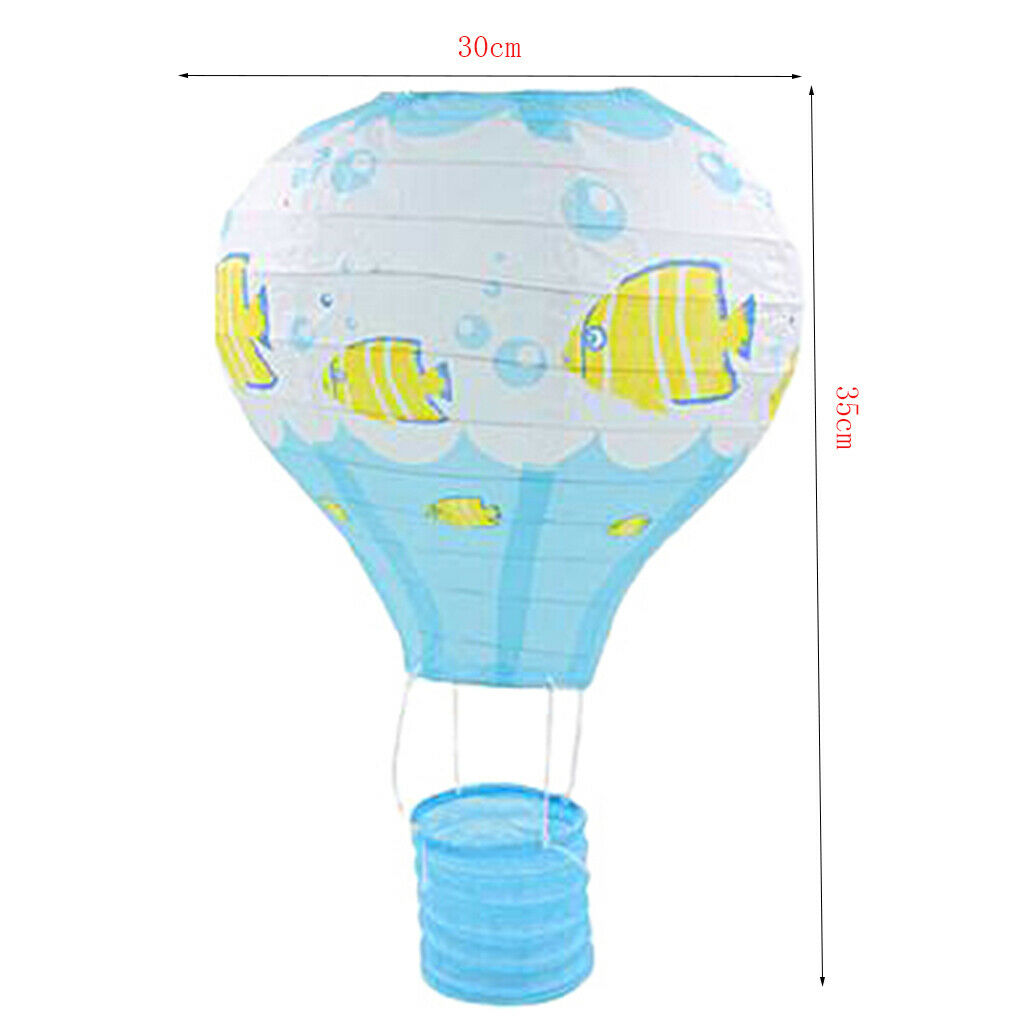12 inch Hot Air Balloon Paper Lantern Lampshade Wedding Party Home Decor #4