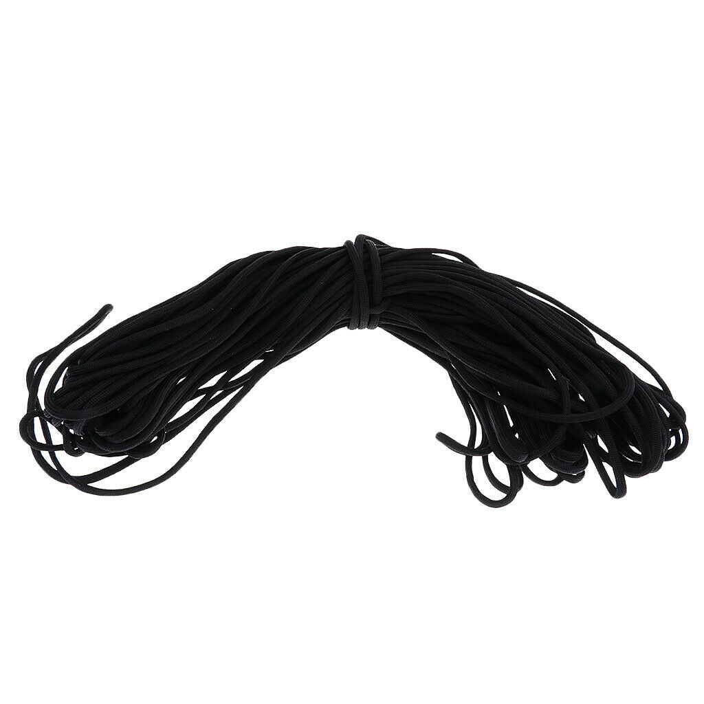 100FT Outdoor Camping Paracord Parachute Cord Rope 7 Strand Core Black