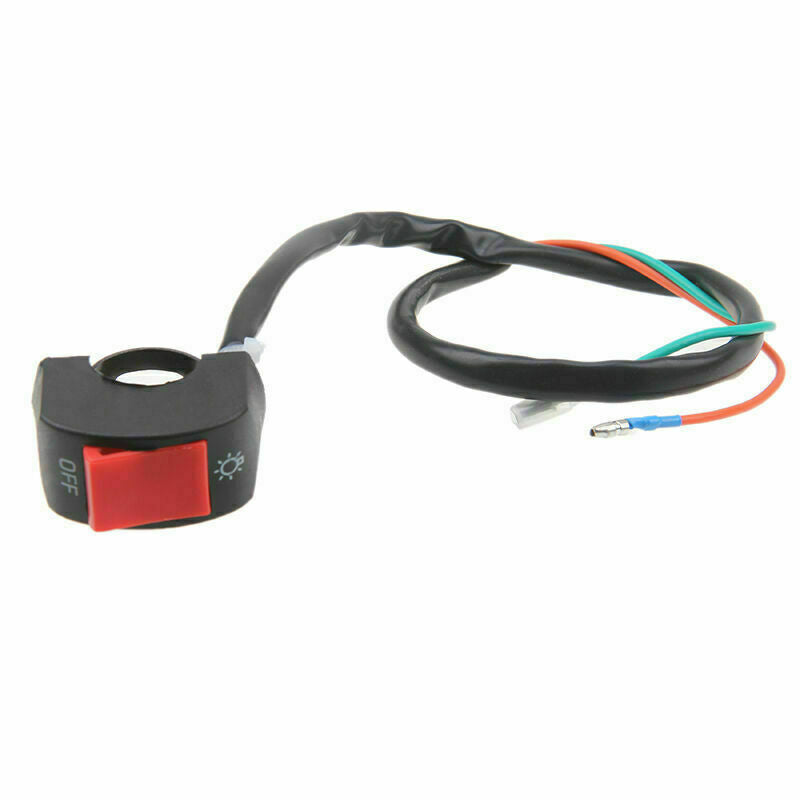 7/8" Handlebar Headlight Spot Light ON/OFF Switch Universal For Motorcycle Bike