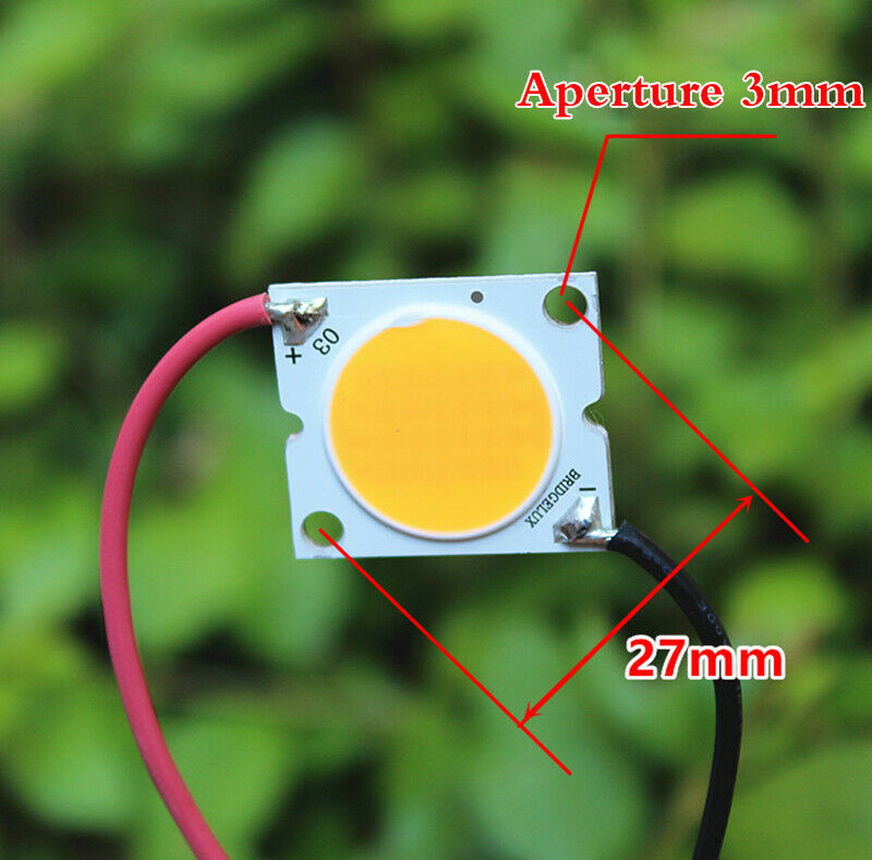 5pcs Super bright LED lamp beads 20W warm white 3500K with double wire