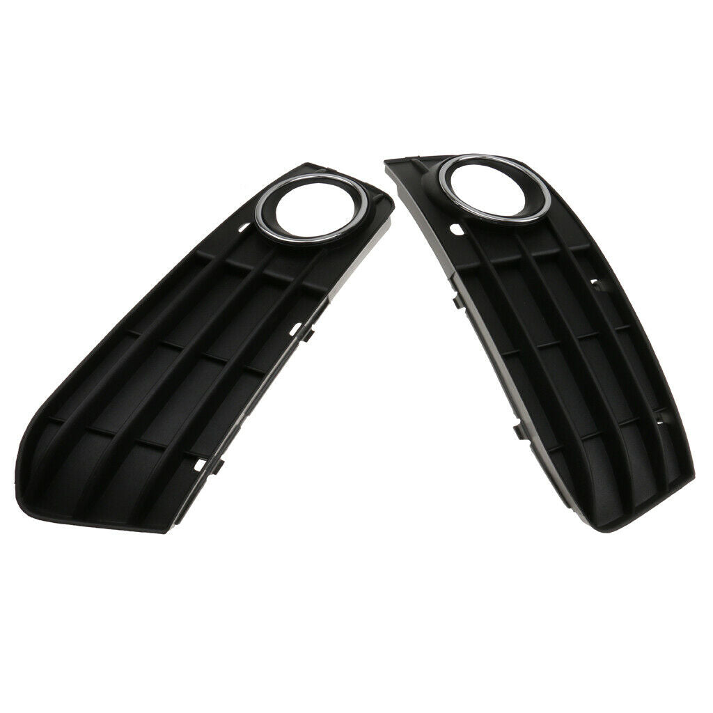 2pack Glossy Standard Front Bumper Cover Grill Fits For Audi B8 2009-2012