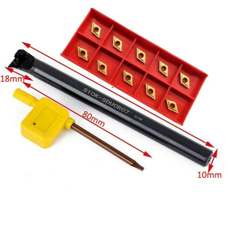 95° S10K SDUCR07 mm Internal Turning Tool holder+DCMT070204 BP010 Turning Insert