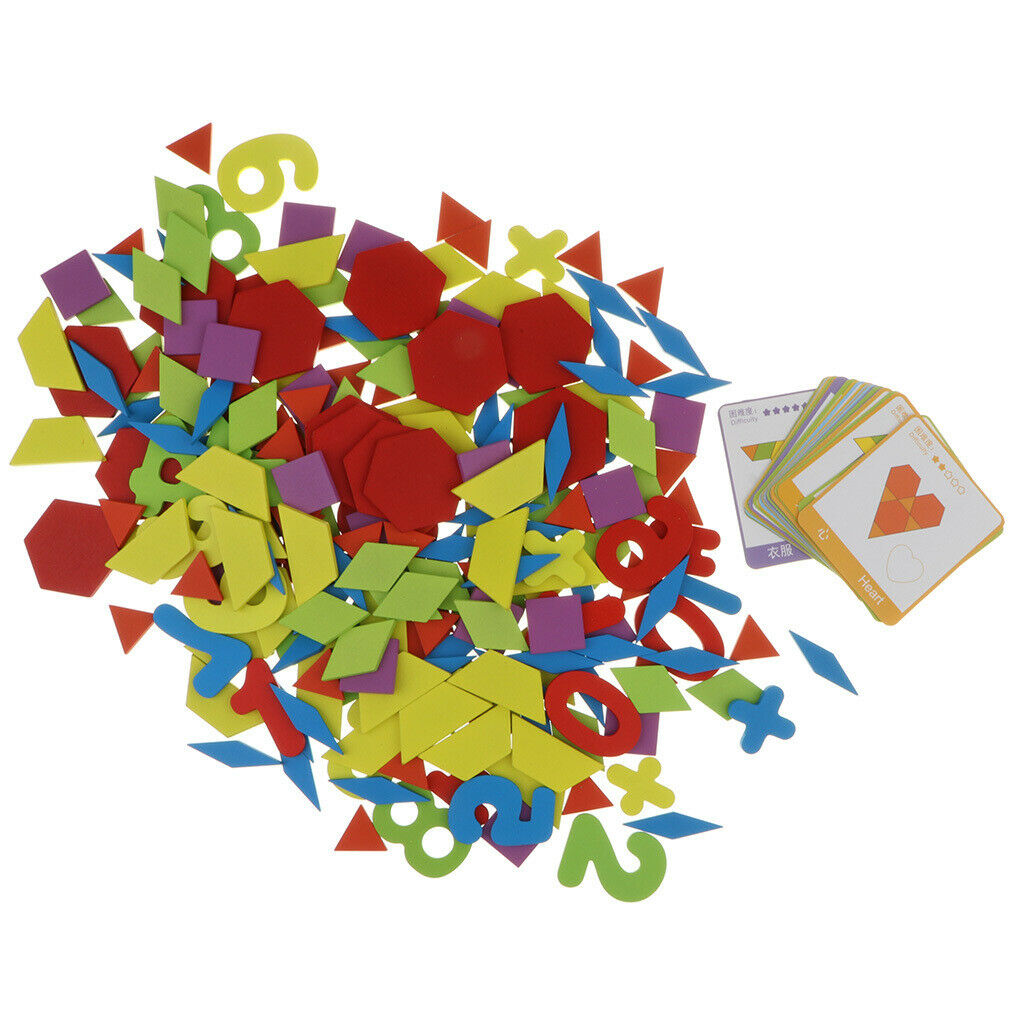 Wooden Montessori Puzzle Board Set Children Colorful Educational Toys Gift