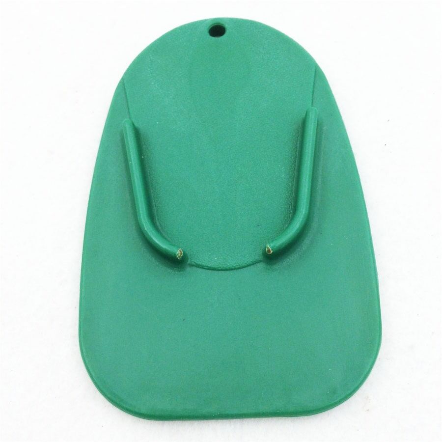 Green kickstand plate pad Universal fit for Universal motorcycle 5"x3.2"