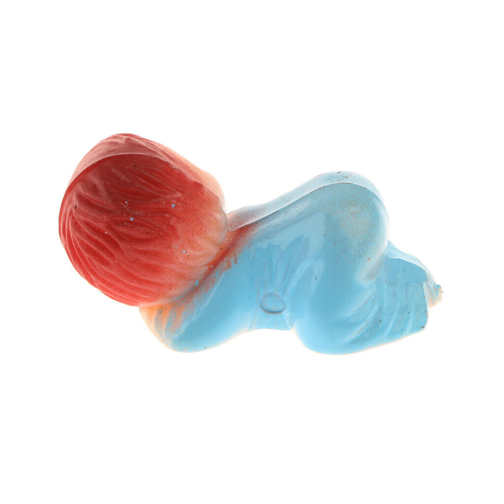 24 Pieces Mini Sleeping Baby Figures Baby Shower Favor Party Bag Filler blue