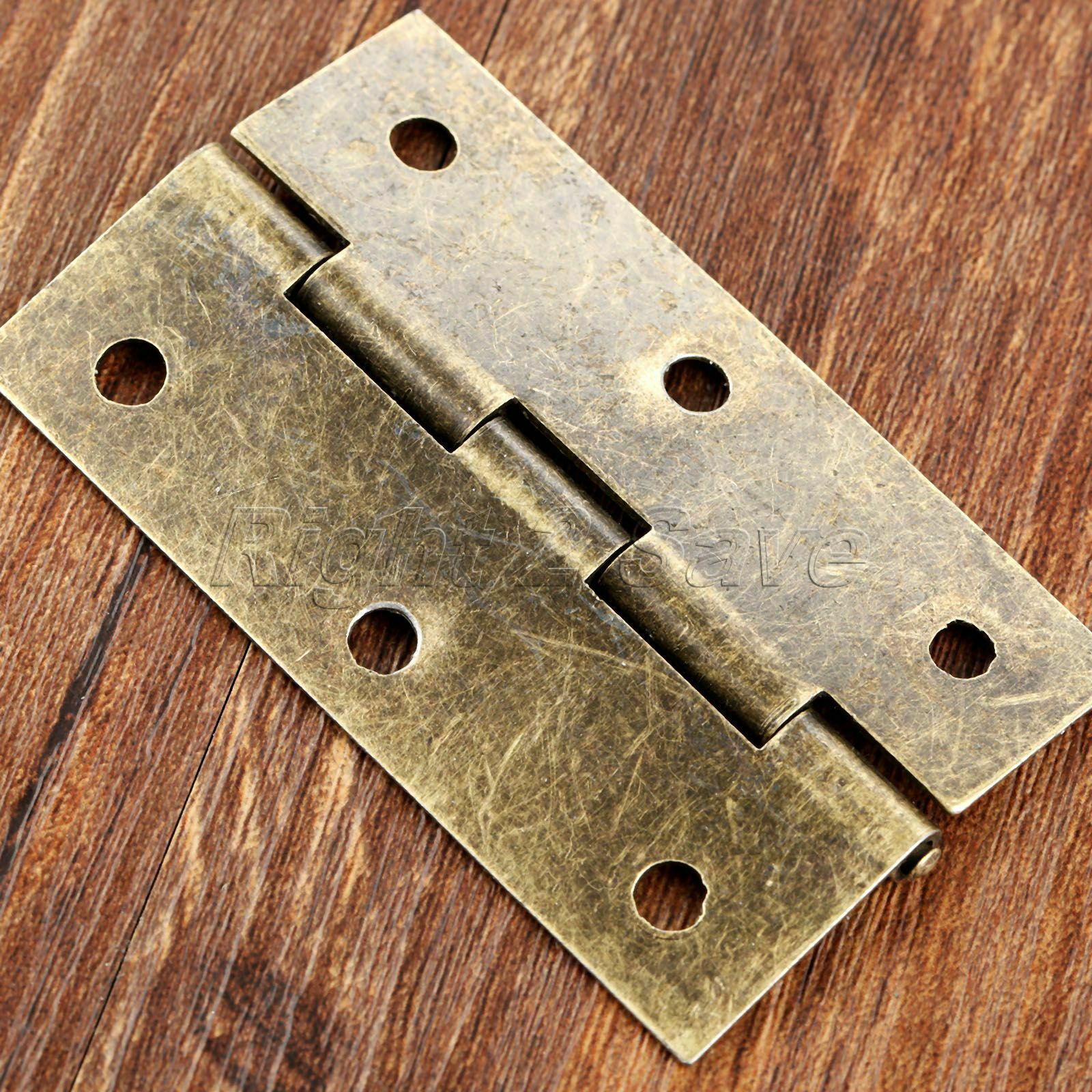 2.95"*1.65" Cabinet Wardrobe Door Hinge Retro Bronze Furniture Jewelry Box Hinge