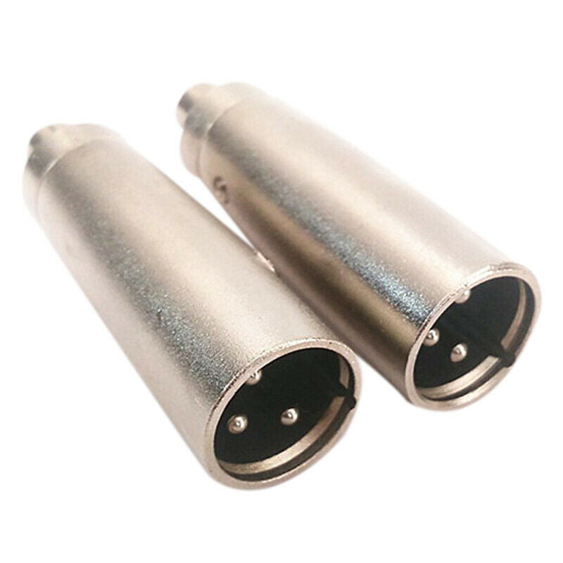 3 Pin XLR Plug Male to RCA Female Audio Adapter Connector Microphone Ampl.l8