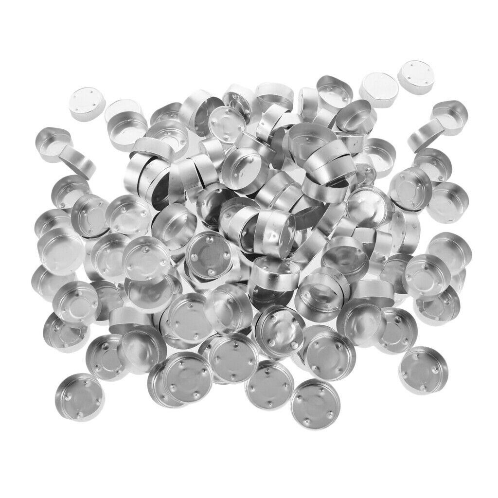 400pcs Aluminium Tea Light Case Containers +3cm Candle   DIY Candle Craft