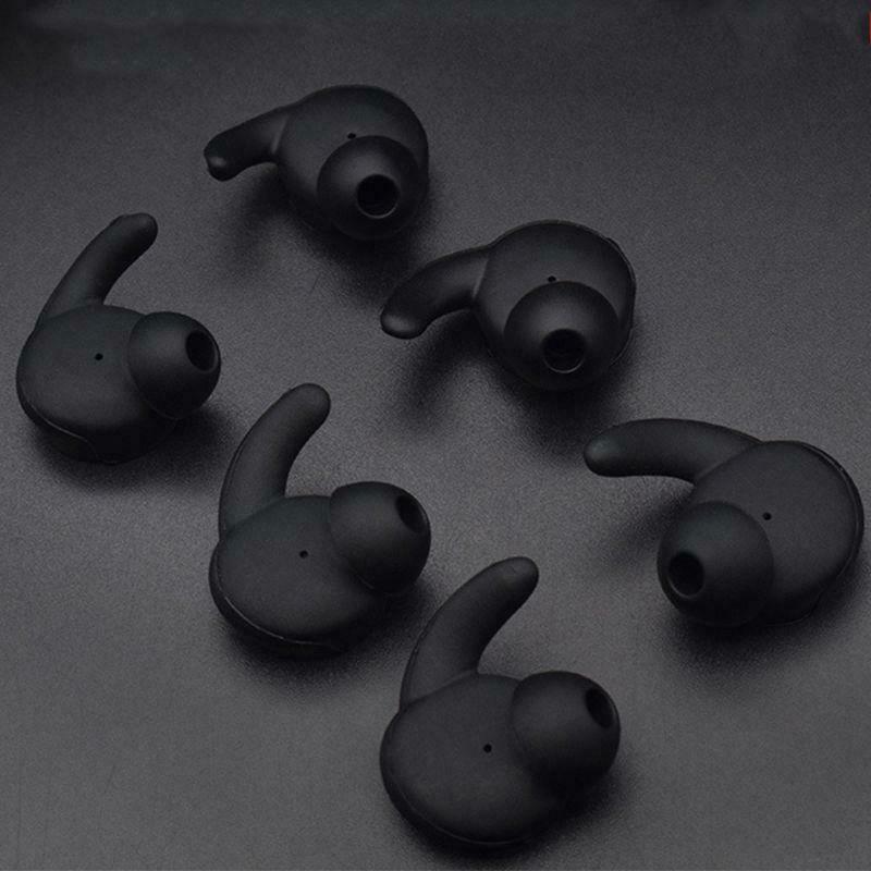 3 Pairs Earbuds Cover In-Ear Tips Soft Silicone Skin Earpiece Ear Hook Buds for