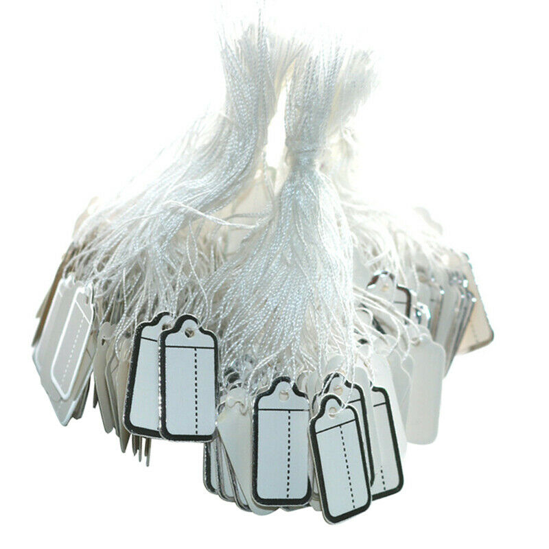 500Pcs Jewelry Price Tags Strung Marking Tag Paper Display Tag String Label