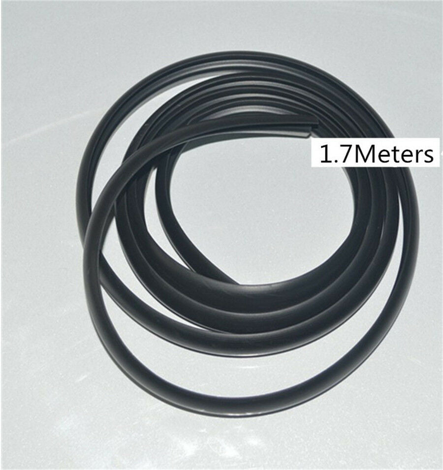 Universal 1.7M Rubber Sealed Strips Trim Front windshield wiper Plastic Panel
