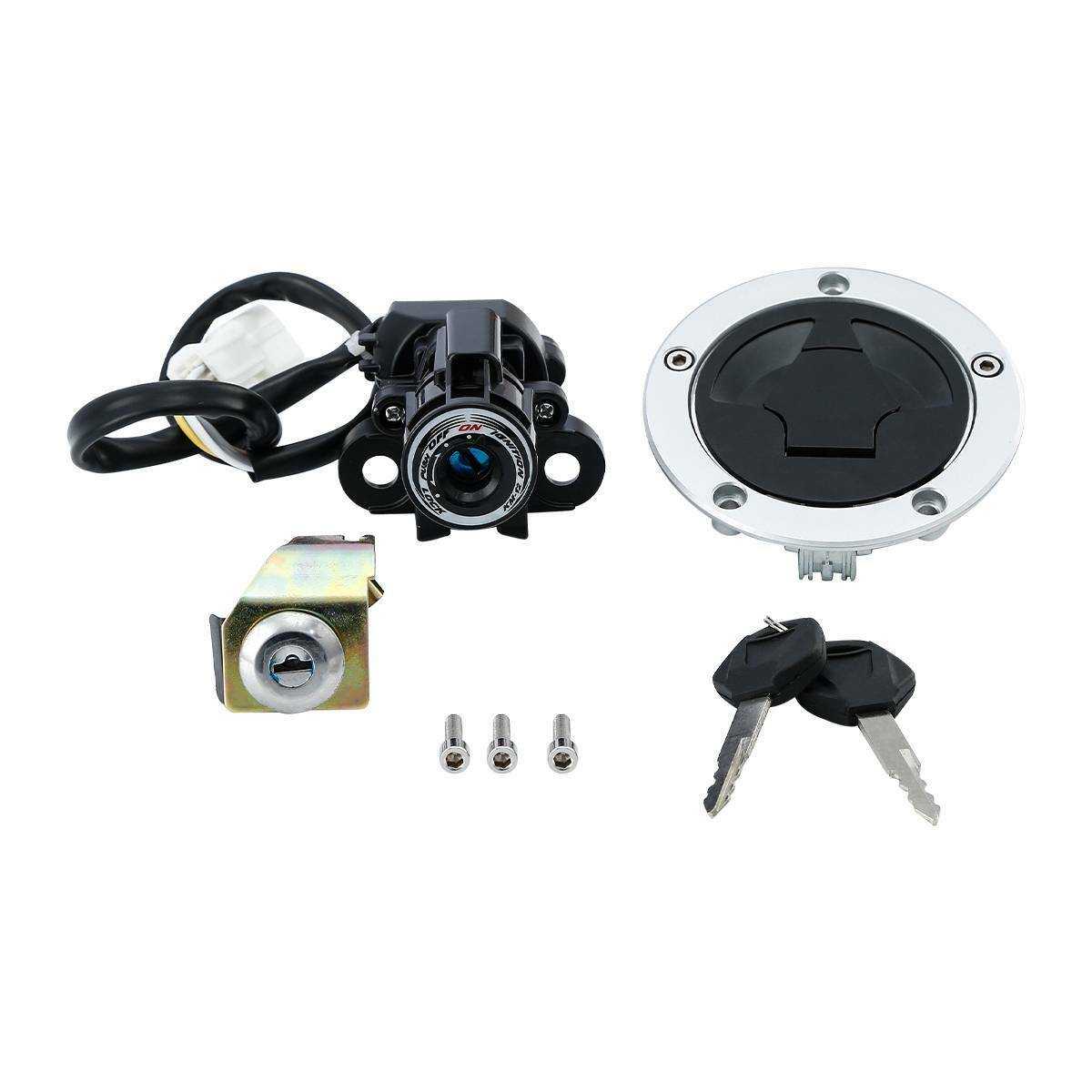 Fuel Gas Cap Ignition Switch Seat Lock Fit For Kawasaki Z1000 2010-2016 15 14 13