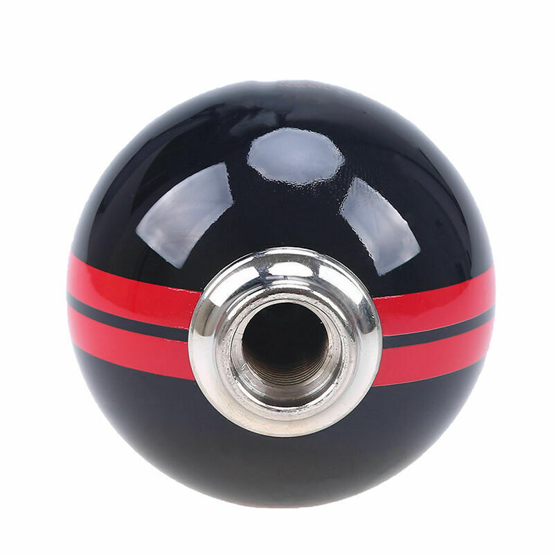 5 Speed Gear Shift Knob Shifter Black Red Ball For Ford Mustang Shelby GT 500