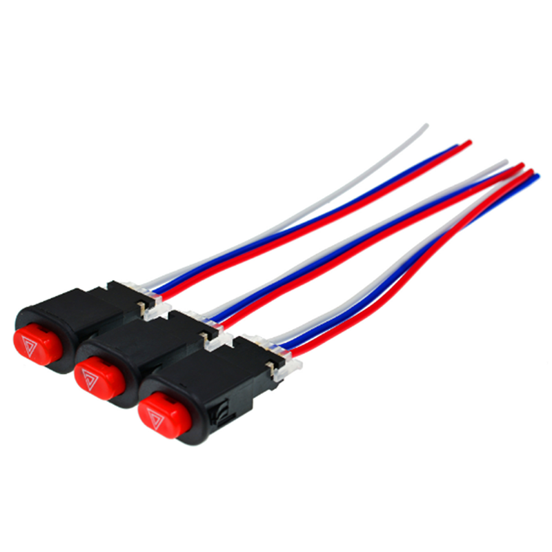 Motorcycle Hazard  Switch Double Warning Flasher Emergency Signal w/3 Wires Lt