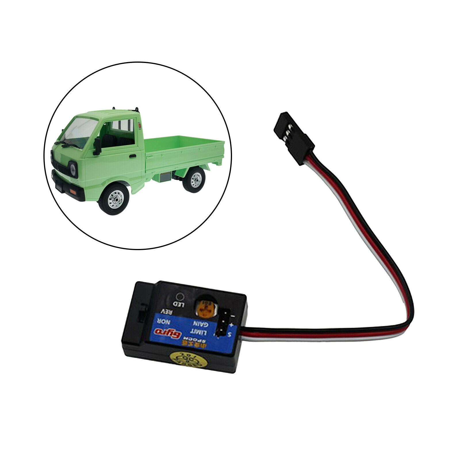 RC Drive Drift Gyro Mini Gyro RC Car for WPL D12 Car Replace Accessories