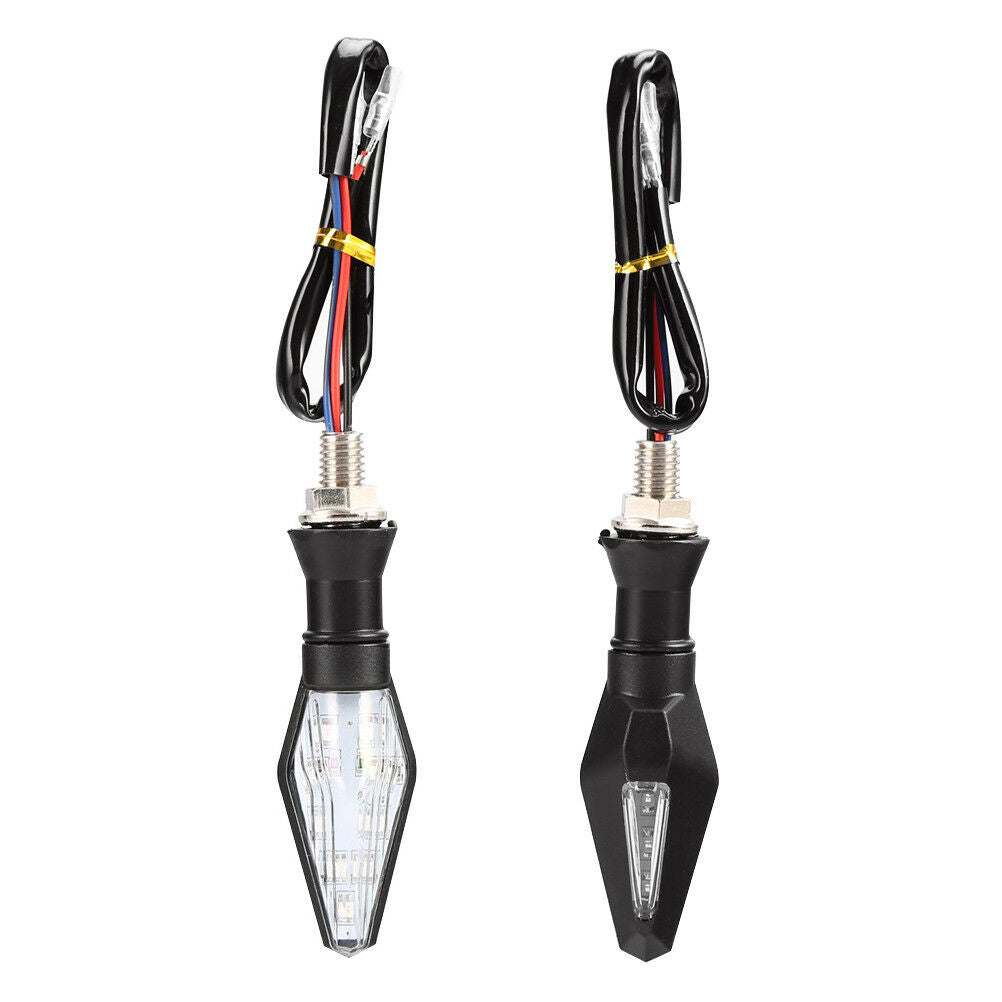 1x Motorcycle Motorbike Smoke14LED Turn Signal Amber Lights Lamp Indicator.l8