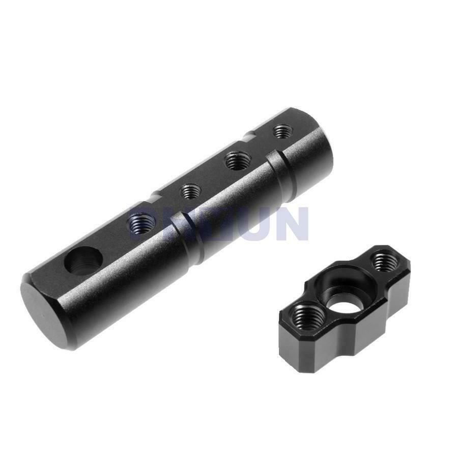 1pc Black 25mm Motorcycle Headlight Pipe Expand Bracket Fog Light Holder Clamp