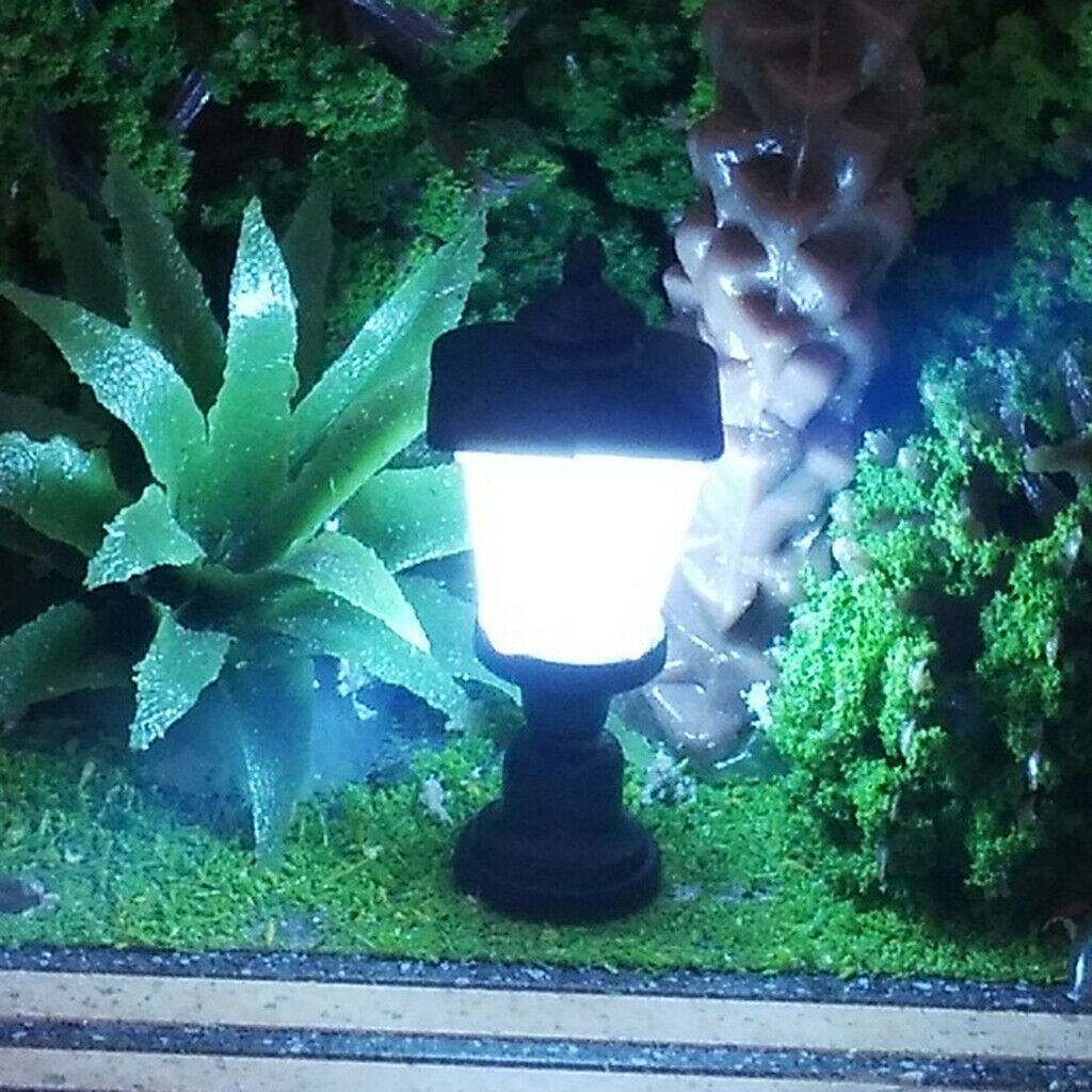 10Pack of Train Railways Lamp Park Street Light 1.9cm 1:100 Scenery Layouts