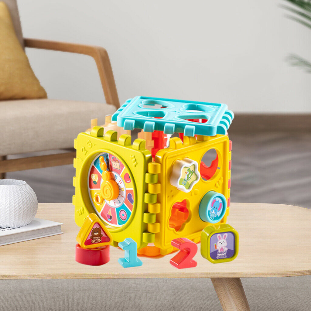 Plastic Number and Shape Building Blocks Montessori Sorter Puzzle Toys