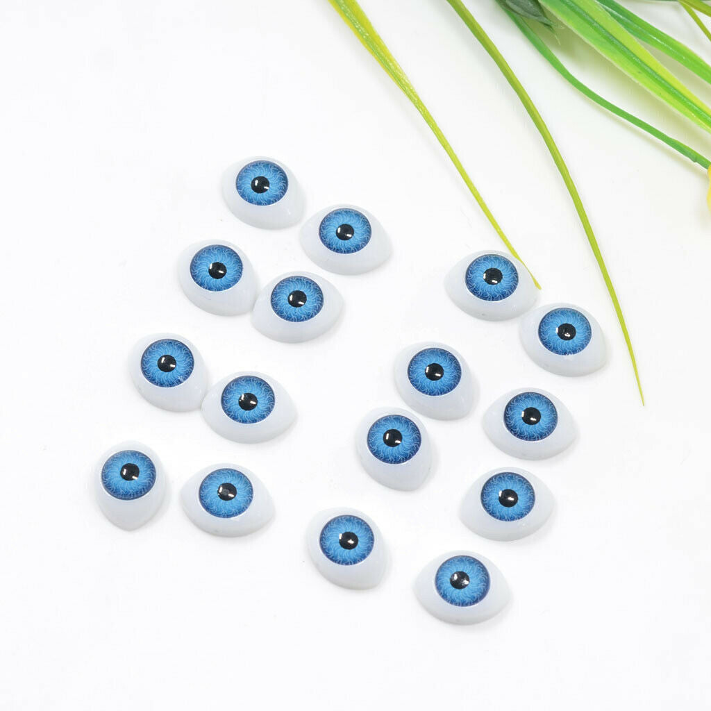 60x Plastic Glass Gothic Eyes Embellishments Handmade Accessories for Craft