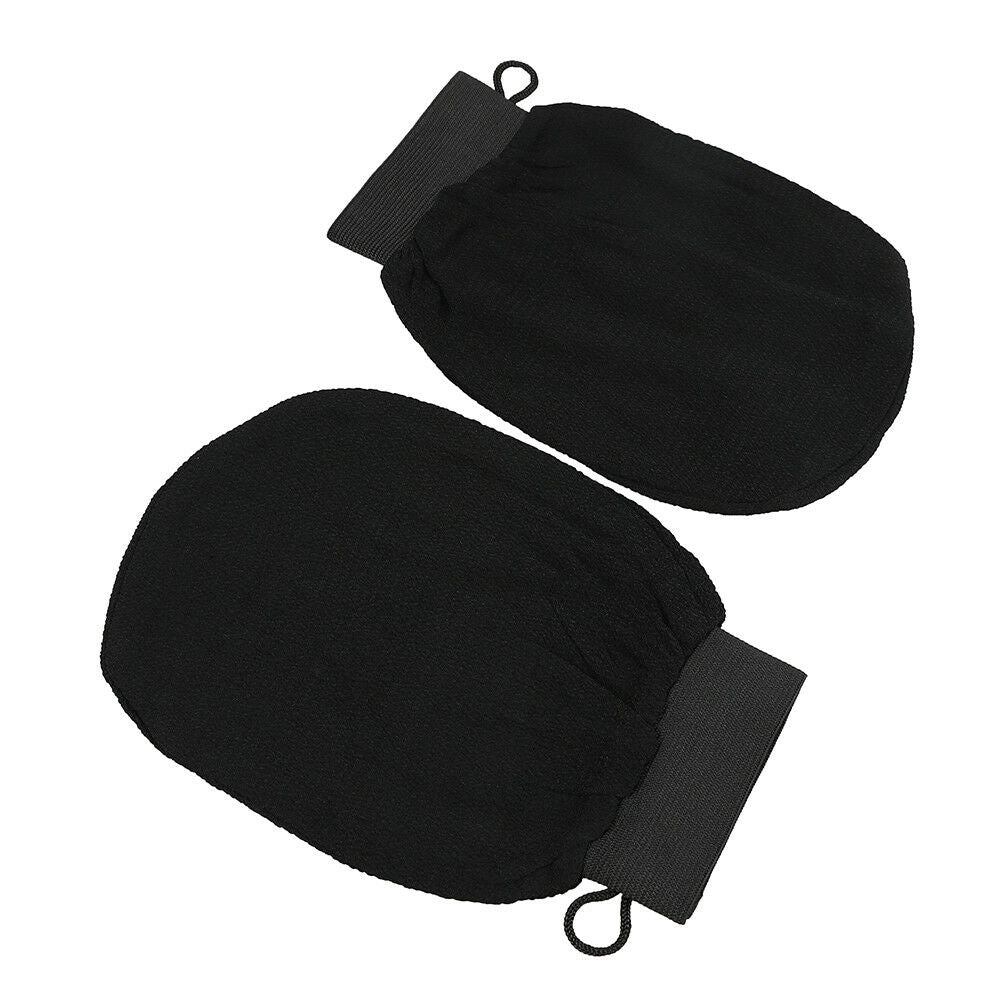 Black Moroccan Hammam Scrub Mitt Magic Peeling Glove exfoliating Bath Gloves KX