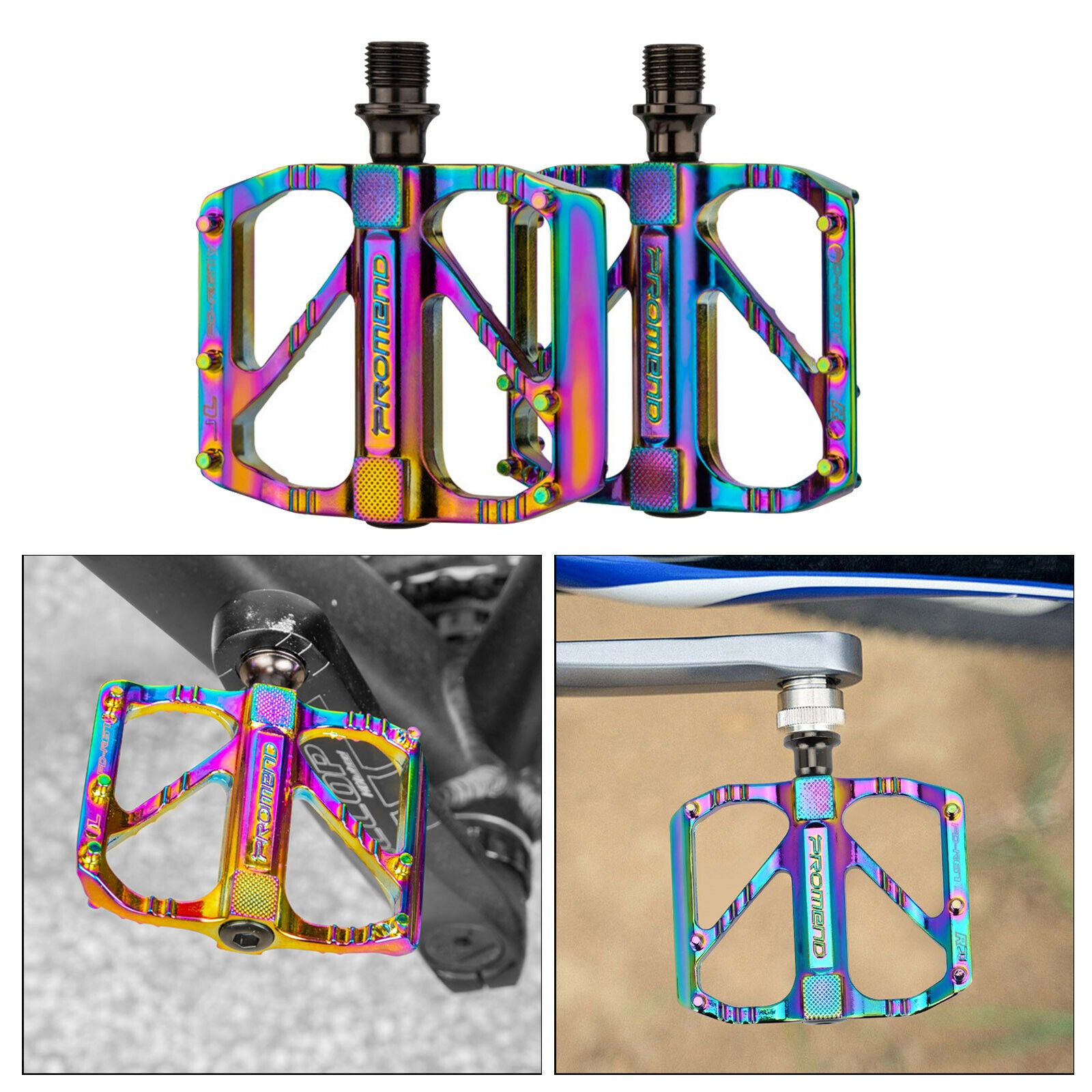 Mountain Bike Pedals BMX Cycling Folding Bicycle 3 Bearing 9/16" Pedal