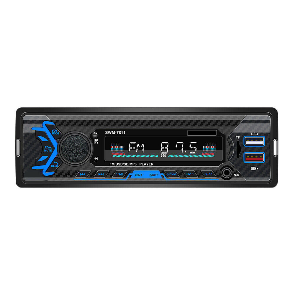 12V Car 1Din MP3/FM/USB/TF Player Stereo Radio Input Bluetooth Remote Kit