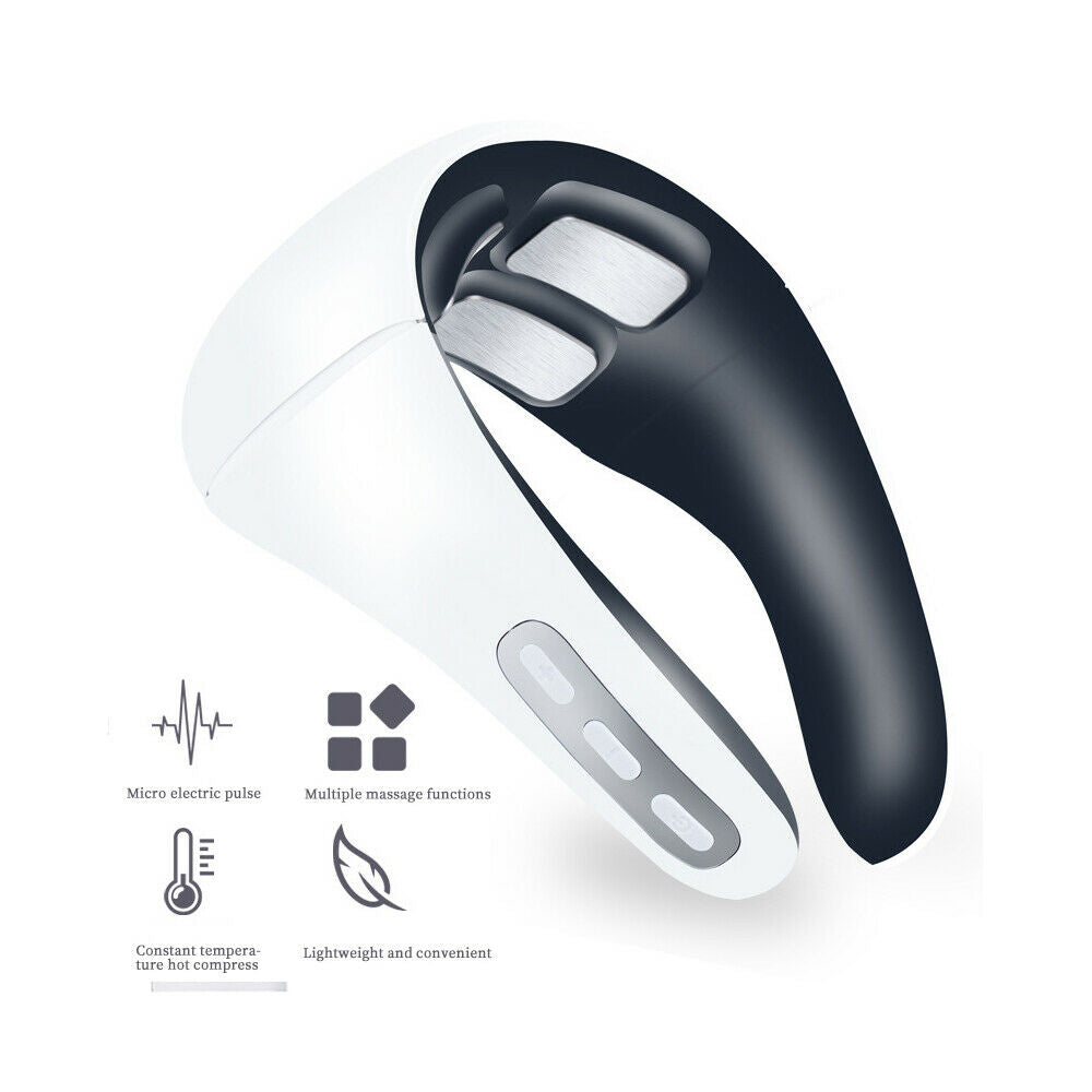 Electric Pulse Cervical Neck Massager Body Shoulder Muscle Relax Pain Relief NEW