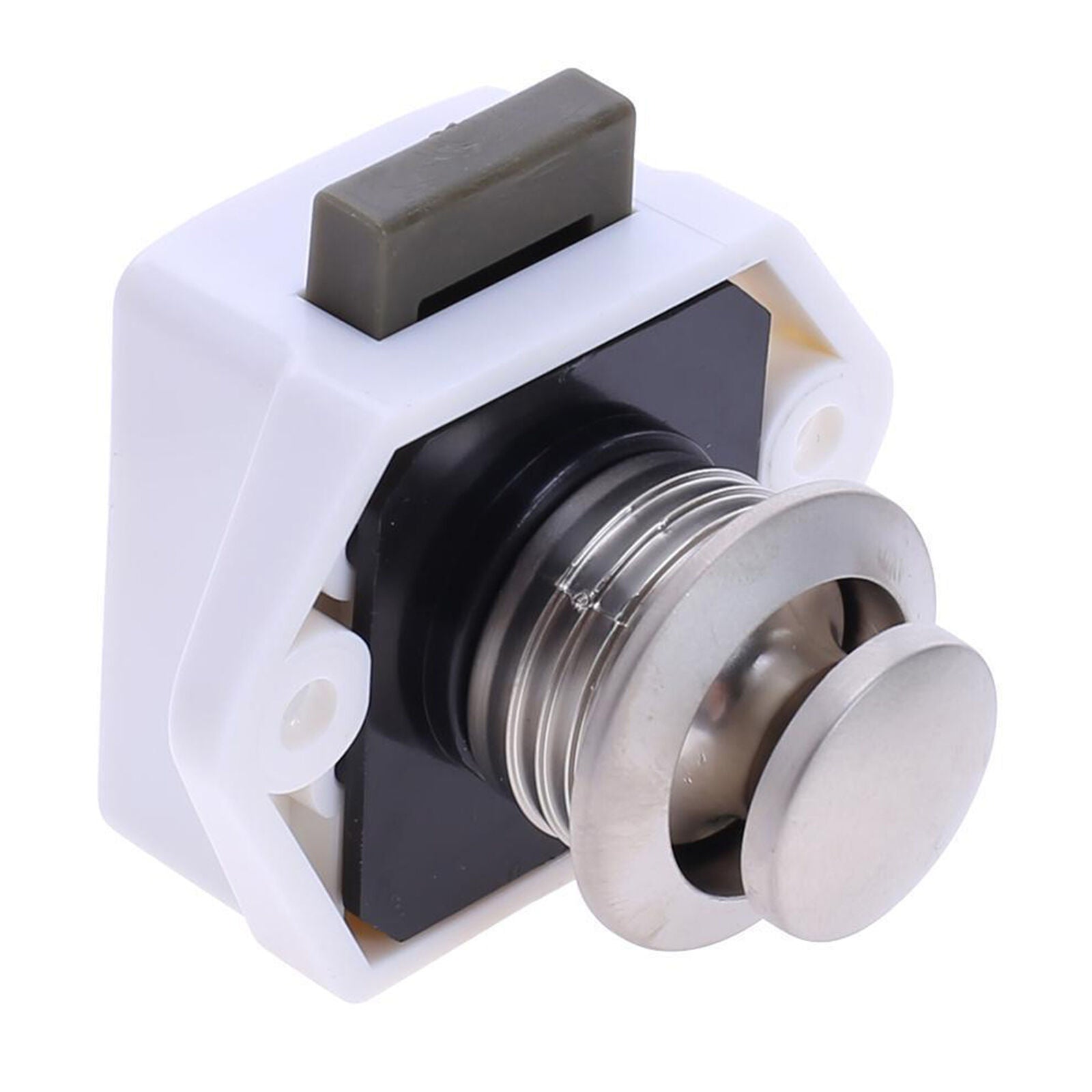 5X Mini Push Button Catch Lock Drawer Cupboard Door knob Camper Caravan Latch