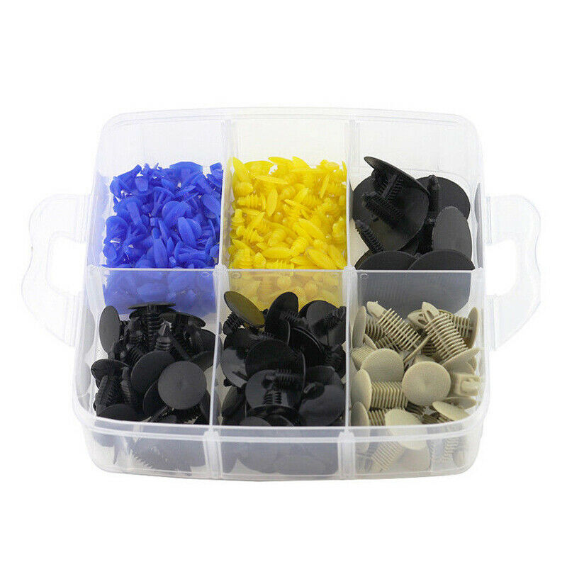 620PCS 24Sizes Plastic Auto Fasteners Car Bumper Fender Repair Parts Clip Solid
