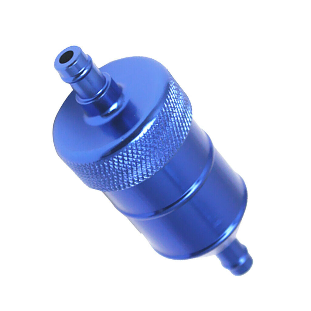 2x Motorcycle  Dirt Bike ATV Quad Inline Fuel Gas Filter 5/16 In 8mm Blue