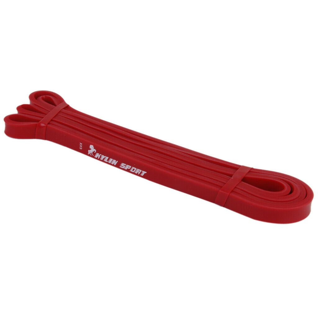 Tension Resistance Stretch Band Exercise Loop for Gym Fitness Red 15-35 lb