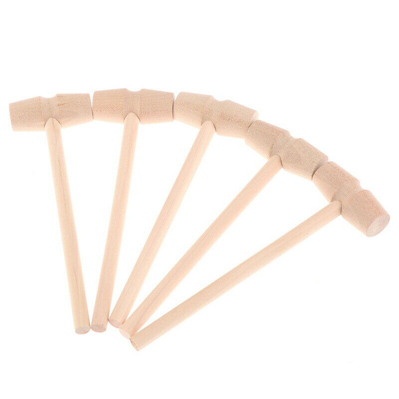 5Pcs Wooden Hammer Mallet Carving Tool Leather Craft Jewelry Making Hamme.l8