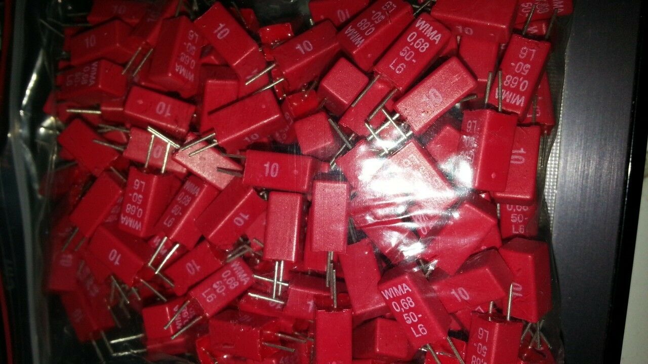 8x NEW WIMA 0.68uf 680NF 50V DC CAPACITOR FOR Quad 303 & AUDIO!
