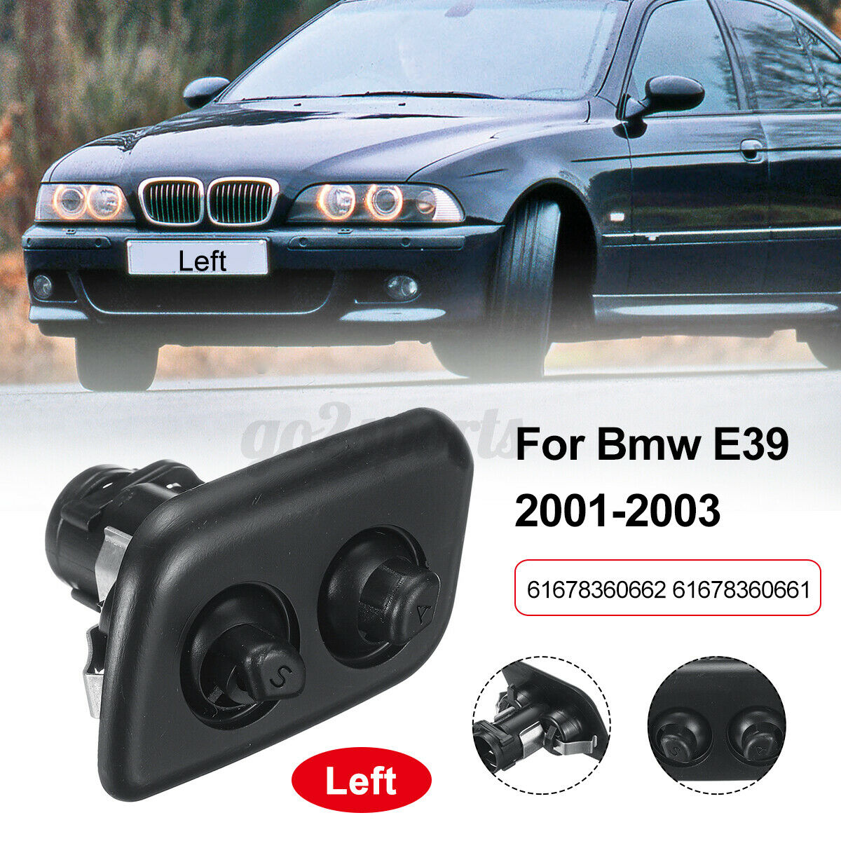 Headlamp Headlight Left Washer Jet Sprayer Nozzle For Bmw E39 OEM  ï¼ï¼ â—