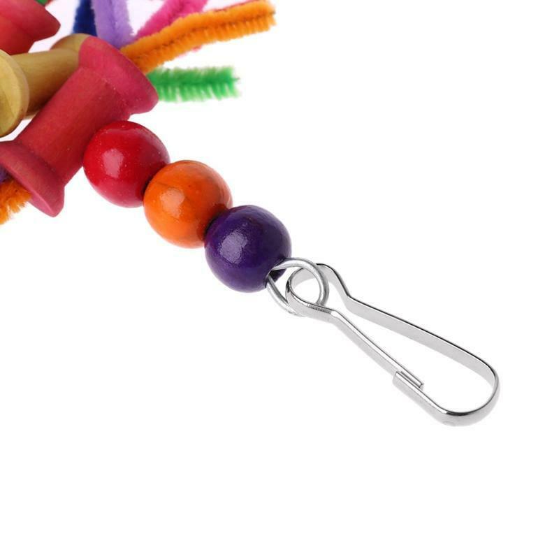Parrot Chew Toys Multicolor Bird Parrot Bite String Toys Swing Cage Accessories