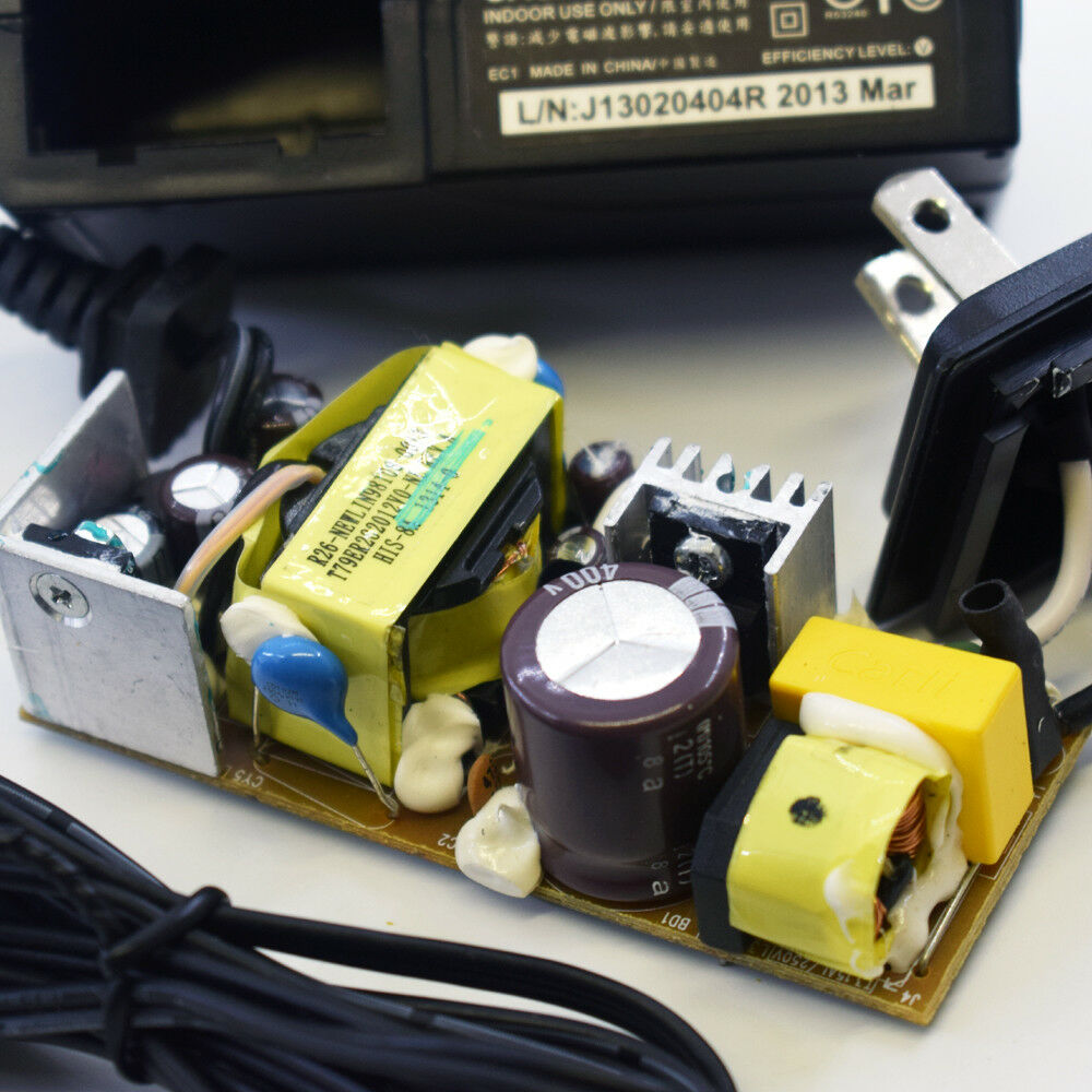 1pc 24W 12V 2A Power Supply AC 100-240V To 5.5x2.1mm DC Plug UL Power Adapter