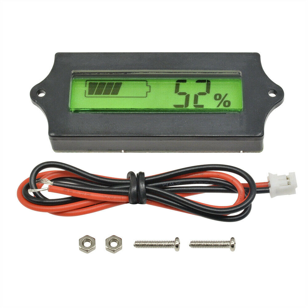 24V Lead-acid LiPo Battery Power Capacity Indicator Tester Monitor LCD Display