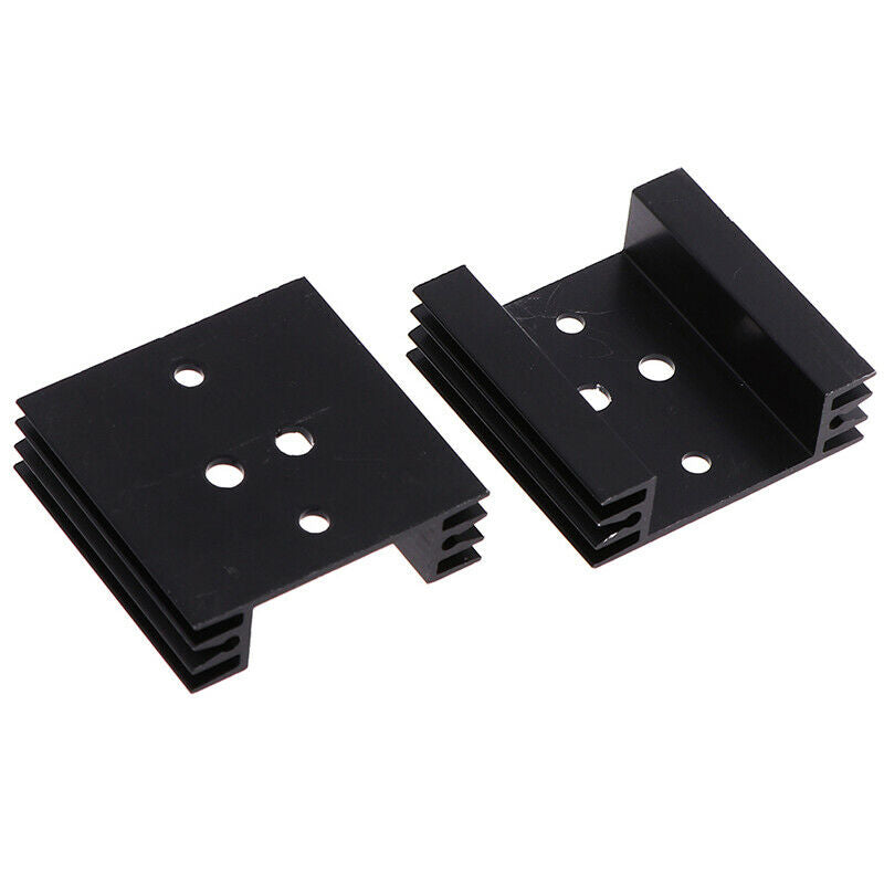 2Pcs 45x45x14mm TO3 Transistor Heat Sinks TO-3 Black Amumi..l8