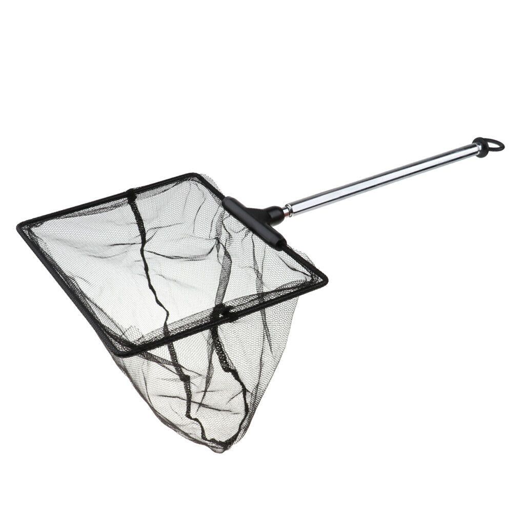 Pack Of 2 Fishing Net Extendable Durable Landing Net For Fish Tank Ponds, S & L