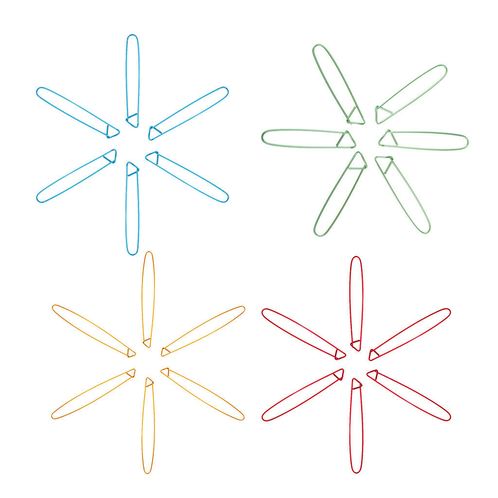 24Pcs Stitch Holders Pins Knit Knitting Needles Crochet Hooks Assorted Sizes